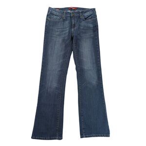 Vigoss Boot Cut Jeans Juniors Size 9 Blue Denim Rhinestone Pockets